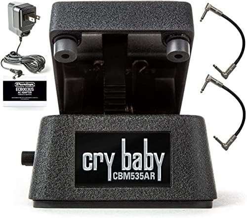 Педаль Wah-Wah Briskdrop Dunlop CBM535AR Cry Baby Q Mini с авто-возвратом, блоком питания и патч-кабелями Briskdrop