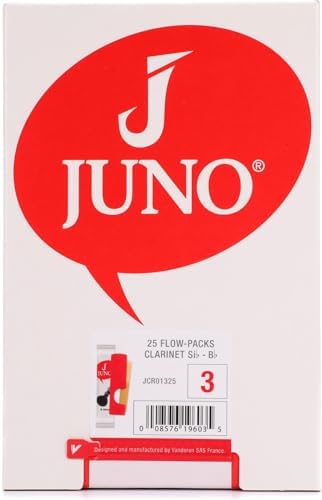 Кларнетные трости Vandoren JUNO Bb, сила 3, упаковка из 25 штук - идеальный выбор для новичков Roland