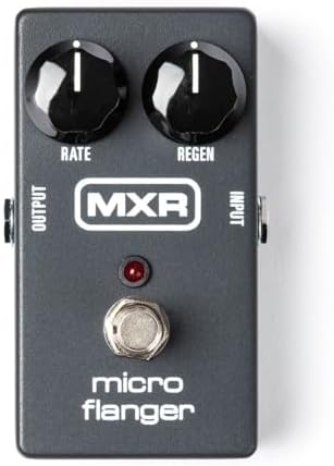 Эффект педаль MXR Micro Flanger с управлением скорости и регенерации, True bypass с LED MXR