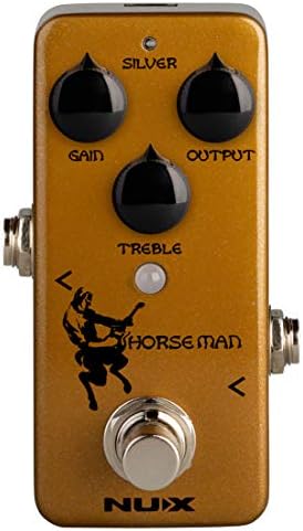 Гитарный эффект-педаль NUX Horseman Overdrive с режимами Gold и Silver, управление Gain, Treble и Output Nux