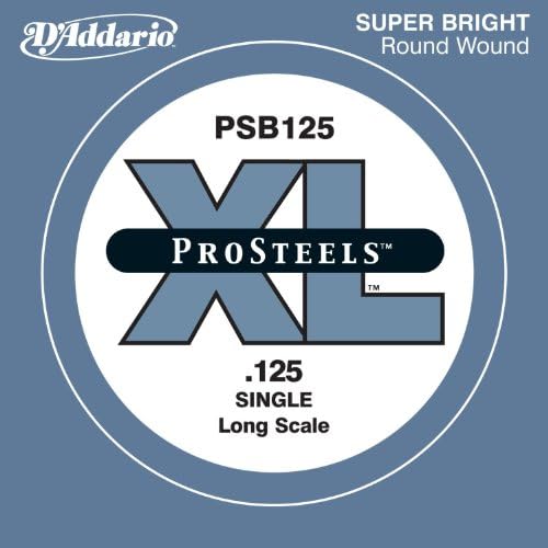 D'Addario PSB028W ProSteels бас-гитарная струна 0.028, длинная мензура, идеальна для индивидуальных наборов D'Addario