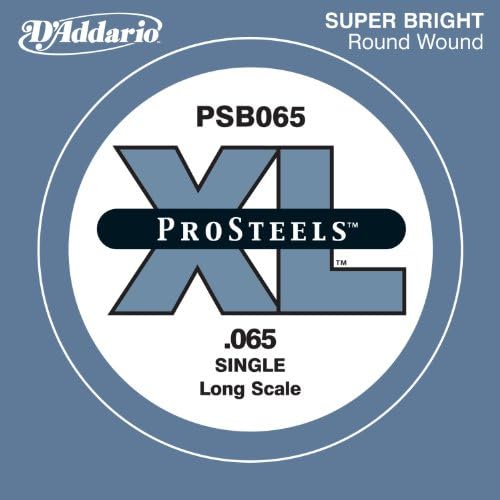 D'Addario PSB028W ProSteels Bass Guitar Single String, Long Scale, 028 D'Addario