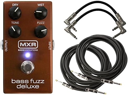 MXR M84 Bass Fuzz Deluxe педаль + 4 бесплатных кабеля, резонансный и яркий звук для современного бас-гитариста MXR