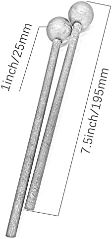 Маллеты для ксилофона 19 см с резиновыми головками и деревянными ручками, комплект из 2 штук, музыкальные инструменты. TUOREN
