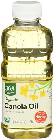 365 by Whole Foods Market, Organic Canola Cooking Oil, 16 Fl Oz 365 by Whole Foods Market