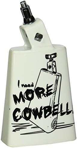 Ковбел Latin Percussion LP204C-MC Black Beauty, графика 'More Cowbell', 12,7 см - выразительный звук и надежное крепление Latin Percussion