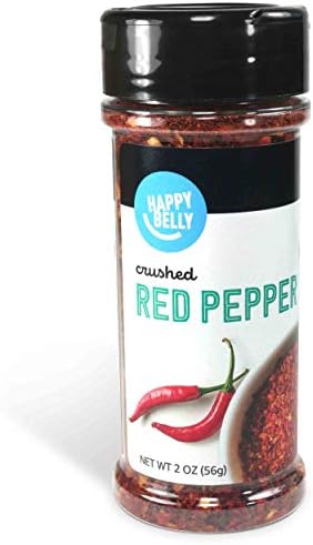 Amazon Brand - Happy Belly Red Pepper Crushed, 2 ounce (Pack of 1) Happy Belly