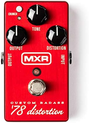 MXR Custom Badass '78 Distortion - Педаль эффектов с трехмя ручками, режимом CRUNCH и насыщенным звуком. MXR