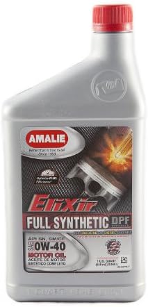 Amalie (65776-56 0W-40 Elixir Full Synthetic Motor Oil - 1 Quart Amalie