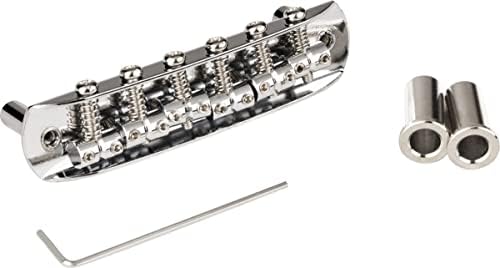 Fender Mustang Fully-Adjustable (Japan), Chrome Electric Guitar Bridge (0081239049) Fender