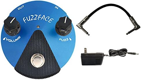 Педаль эффектов Jim Dunlop FFM1 Silicon Fuzz Face Mini с адаптером питания 9В и патч-кабелем JIM DUNLOP