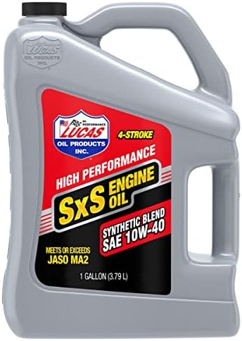 Lucas Oil 11197 Semi-Synthetic 10W-40 SxS4-Stroke Engine Oil - 1 Gallon Lucas Oil