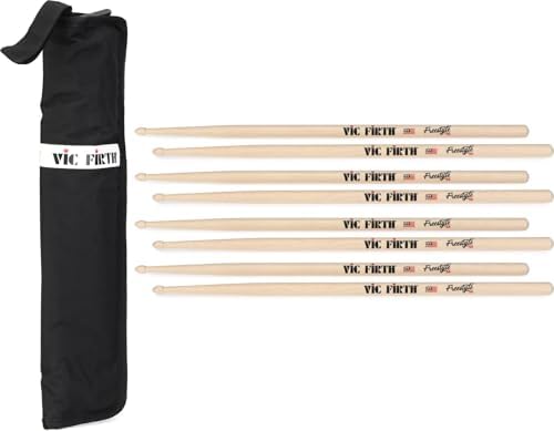 Барабанные палочки Vic Firth American Concept Freestyle 5A с чехлом - 4 пары, диаметр 14.5 мм Vic Firth