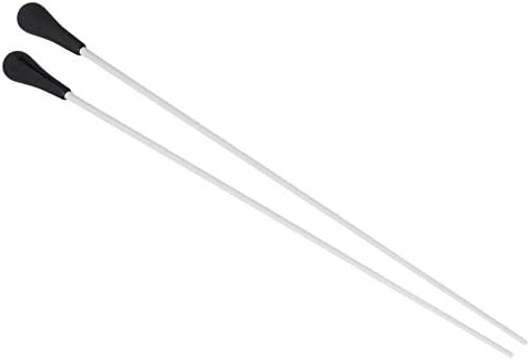 Lovermusic 15.16" Length Silver Fibre Glass Music Conductor's Orchestra Choral Baton Conducting Batons Pack of 2 Lovermusic