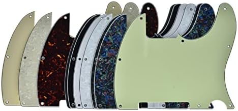 KAISH 8 Hole Tele Blank Guitar Pickguard Tele Pick Guard Scratch Plate for Telecaster Esquire Abalone Pearl KAISH