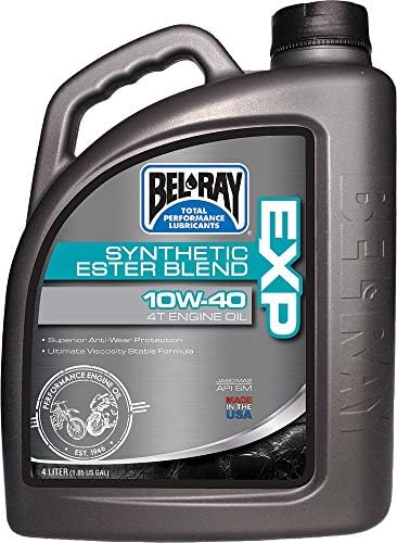 Bel-Ray 840-1613 Exp Synthetic Ester Blend 4T Engine Oil 10W-40 4L Bel-Ray