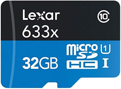 Lexar 32GB High-Performance UHS-I Class 10 A1 U3 V10 633x microSDHC Memory Card Lexar