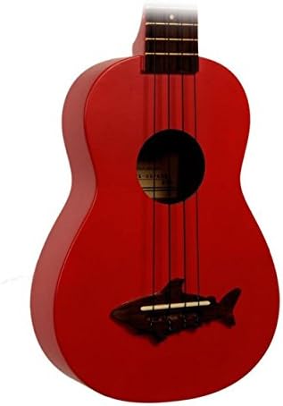 Makala MK-SS-RED Shark Bridge Soprano Ukulele with Satin Finish - Red Sea Kala