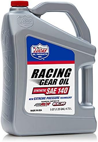 Synthetic SAE 140 Racing Gear Oil/3x1/5 Quart Lucas Oil