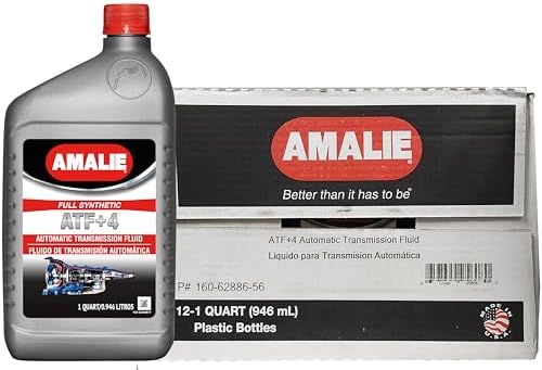 AMALIE Chrysler +4 Automatic Transmission Fluid (160-62886-56) 1 Quart Bottle, Pack of 12 Amalie