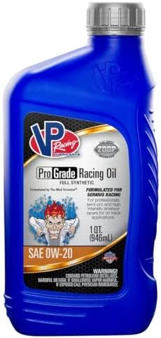 VP Racing Fuels 2715 Full Synthetic Pro Grade Racing Oil Quart SAE 0W-20 VP Racing