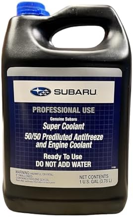 Оригинальный супер антифриз Subaru Prediluted, синий, 3.78 л (SOA868V9272) для моделей с 2009 года: Ascent, BRZ, Crosstrek, Forester, Impreza, Legacy, Outback, WRX Subaru