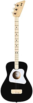 Loog Pro Acoustic kids Guitar 3-strings Ages 6+ Learning App and Lessons Included Black Loog