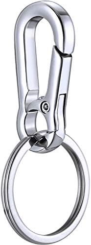 Metal Carabiner Clip Keyring Keychain for Tile/Tile (Gen 2)/ Key Finder Mudder