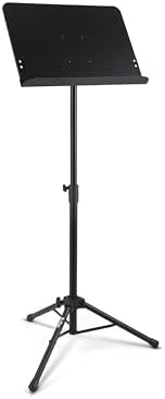 On-Stage SM7211B Professional Grade Folding Orchestral Sheet Music Stand, Black OnStage