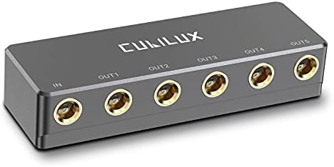 Cubilux 6.35mm to 3.5mm Audio Adapter, Gold Plated 1/4" Male to 1/8" Female TRS Stereo AUX Connector Converter for Guitar Keyboard Digital Piano Studio Monitor Amplifier Mixer Splitter, 3-Pack Cubilux