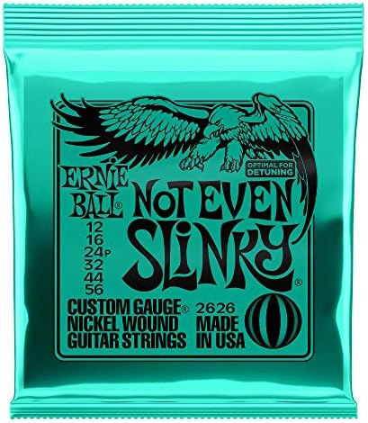 Ernie Ball Lot/12 Not Even Slinky Electric Guitar Strings, Gauges 12-56, P02626 Ernie Ball