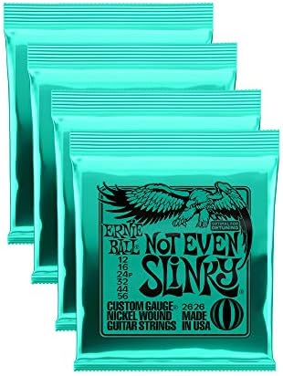 Ernie Ball P02626 ^4 Not Even Slinky Electric Strings,4 Pack Ernie Ball