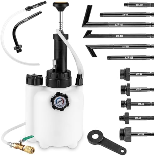 BetyBedy 3L Transmission Fluid Pump Kit, Fluid Transfer Pump with 13PCS ATF Adapters, Manual Transmission Oil Pump for Automotive Oil Filling System, Manual ATF Fluid Transfer Pump for Oil BetyBedy