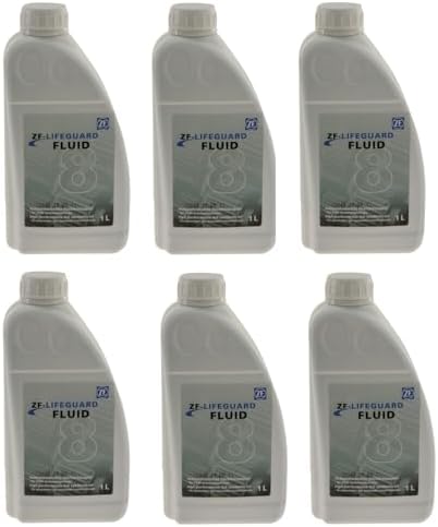 For Audi BMW Jaguar Land Rover Set of 6 Liters Auto Trans Fluid ZF LIFEGUARD 8 Alpaca