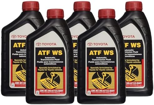 Genuine OEM ATF WS 5 Quarts Automatic Transmission Fluid (5x1 qt) For Toyota Lexus Alpaca