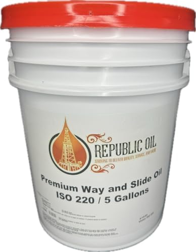 Republic Oil Way and Slide Oil 220 5 gallons | Vactra 4 Replacement | Vistac 220 Replacement | Tonna 220 Replacement | Meets NSF H2 Generic