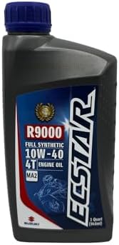 Three Pack compatible with Suzuki Ecstar R9000 Full Synthetic Engine Oil 10w40 990A0-01E40-01Q Contains Three Quarts and a Funnel CYCLEMAX