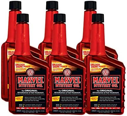 Универсальное масло Marvel Mystery Oil MM12R-6PK - 473 мл (комплект из 6 шт.), очищает инжекторы и карбюраторы Marvel