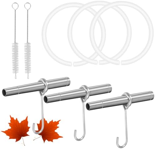 Набор для сбора кленового сиропа 11 предметов: 3 стальные воронки, 3 крючка, 3 трубки, 2 щетки, многофункциональный Jeyeou