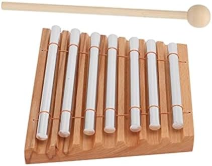 Energy Chime with Mallet Rhythm Wind Chime 7 Tone Hand Chimes Wind Chimes Percussion Instruments Reminder Meditation Chimes for Classroom Management Teaching Supplies 16.8 * 15 * 13cm Walfront