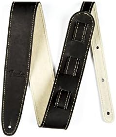 Fender Ball Glove Leather Guitar Strap, Guitar Accessories, 2.5in, Black Fender