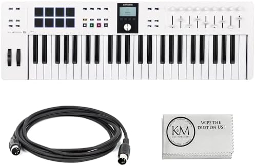 Универсальный MIDI-контроллер Arturia KeyLab Essential mk3 с 49 синтезаторными клавишами, 2000 пресетов и софтом ARTURIA