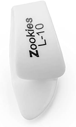 Jim Dunlop Z9003L10 Zookies™ Thumbpicks, White, Large 10⁰, 12/Bag JIM DUNLOP