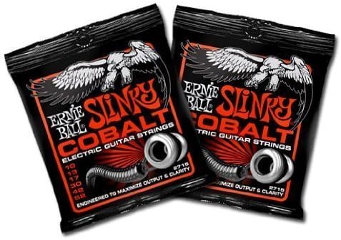 Ernie Ball 2715 Heavy Bottom Slinky Cobalt Electric Guitar Strings 10-52 2 Pack Ernie Ball