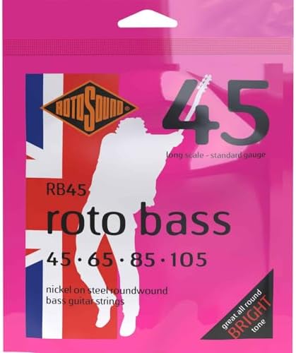 Никелевые струны Rotosound RB45 Rotobass, круглое навивание, размеры 45 65 85 105 ROTOSOUND