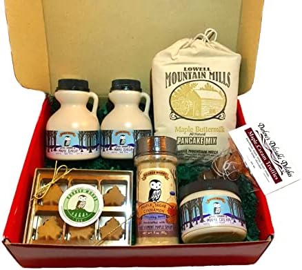 Deluxe Vermont Maple Syrup Gift Box - From Barred Woods Maple Products BARRED WOODS