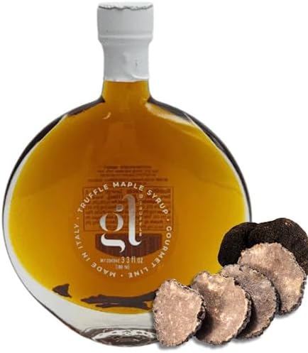 Gourmet Truffle Maple Syrup 100 ml (3.4 oz), Pancakes, Flavor Cocktails, Wafles, Product of Italy, Non-GMO by GL Truffle Gourmet Line GL TRUFFLE GOURMET LINE