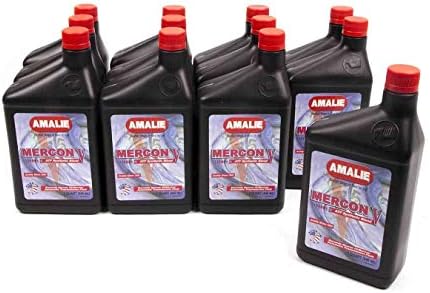 Amalie (160-62856-56-12PK MERCON V Synthetic Blend Automatic Transmission Fluid - 1 Quart (Pack of 12) Amalie