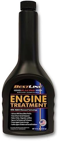 Нанотехнологичное защитное и обработочное средство для двигателя BestLine Racing Diamond Nano-Lube, подходит для бензиновых и дизельных моторов, 355 мл на 5 литров масла BestLine Superior Lubricants