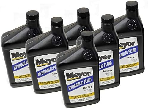 Pack of 6 Quarts of Meyer 15134 Type M-1 Snow Plow Hydraulic Fluid Oil Replaces Meyer